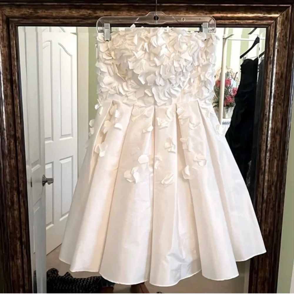 Strapless blush dress (Calvin Klein)